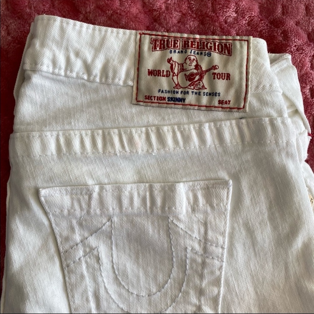 NWT True Religion White Jeans